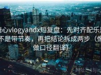 糖心vlogyandx短复盘：先对齐配乐是不是带节奏，再把结论拆成两步（像做口径翻译）
